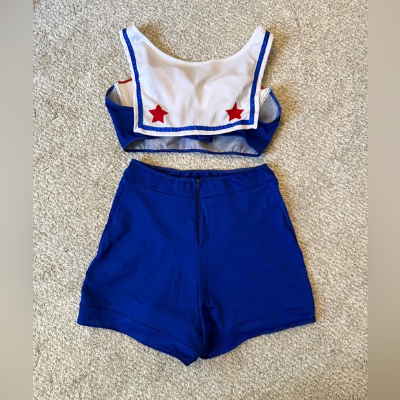 Leg Avenue Blue and Red Sailor Costume - Picture 2 of 3
